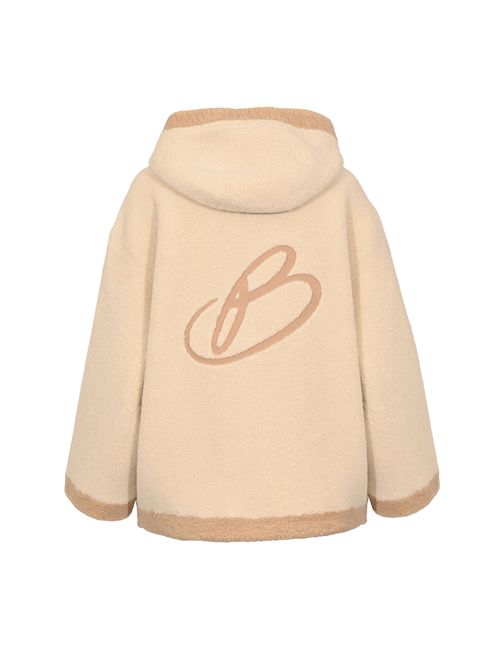 Giaccone effetto montone con logo BLUGIRL | RF5279 E109610110